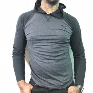 Puma long sleeve sleeve pullover medium